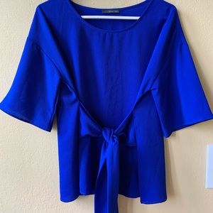 NWOT West Kei Blue Blouse